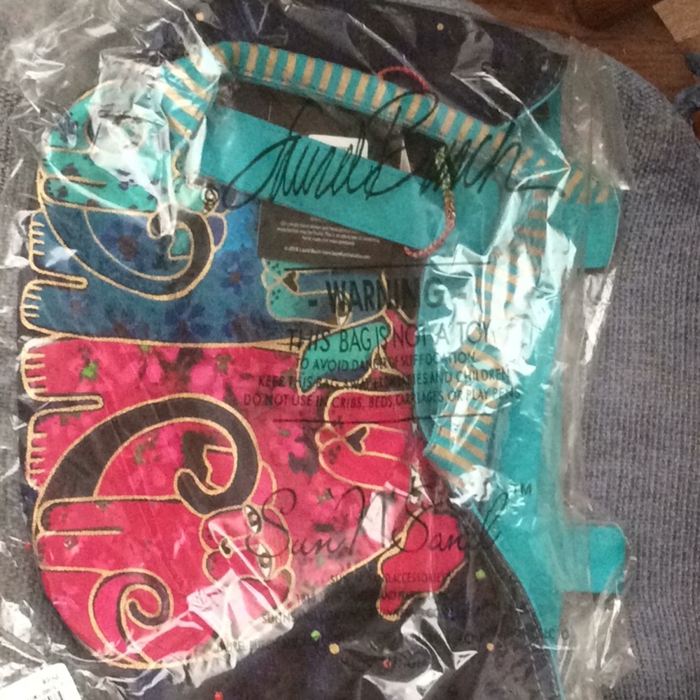 Laurel Burch Blossoming Pups Tote